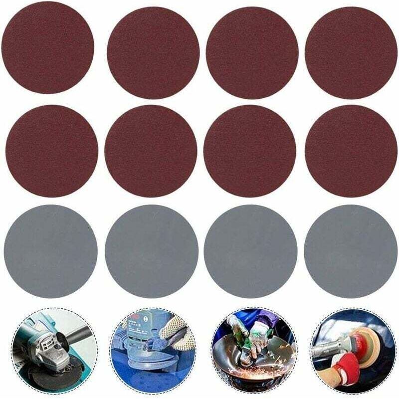 Packung Mit 100 Schleifscheiben (75 Mm), Verschiedene Körnungen 80/100/180/240/600/800/1000/2000/3000. Zum Schleifen Von Holz, Metall Und Kunststoff.