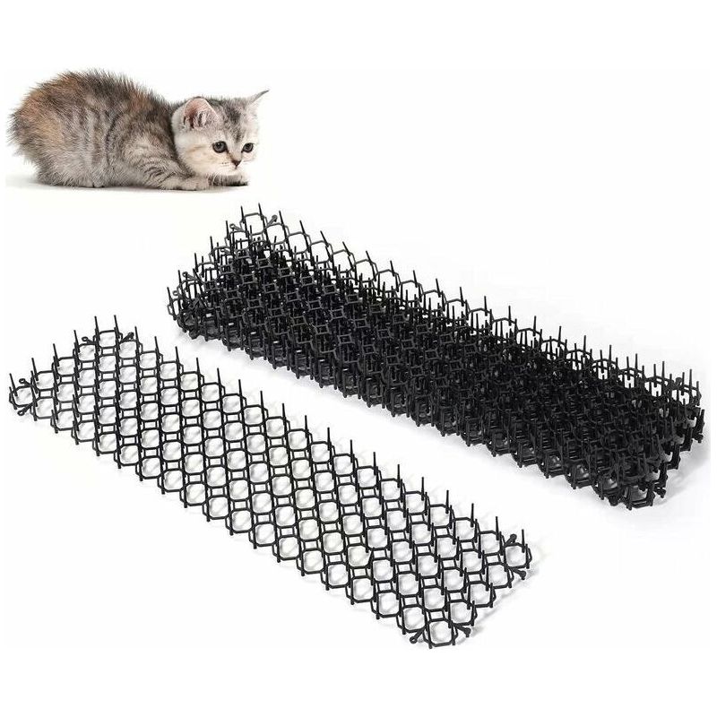 Katzenabwehrmatte 45 X 33 Cm Mit Spikes Zur Abwehr Von Tieren. Flexibel Und Weich. Einfache Installation Im Garten.