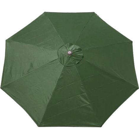 Ersatzbezug Für Sonnenschirm – 8 Streben – 3 M – Wasserdicht – Uv-beständig – Ersatzstoff – Sonnenschirmdach – Sonnenschirm (dunkelgrün)