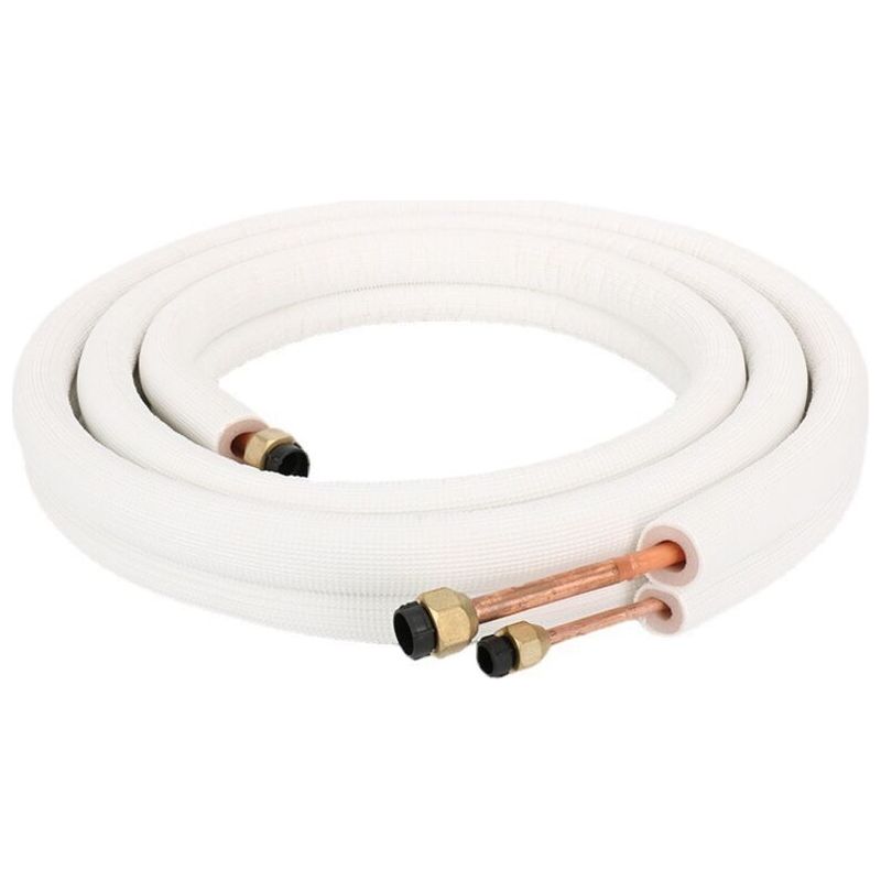 1/2" / 4m Isoliertes Kupferrohr 1/4" 3/8" Klimaanlagenschlauch-anschlüsse Paar Spulenrohr - 4m