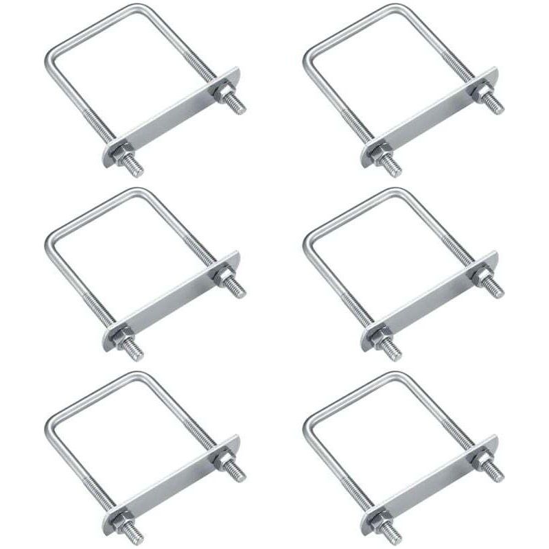M6 U-bügel, Edelstahl, 80 X 50 Mm, 6er-pack, Korrosionsbeständig Zur Befestigung Von Rohren Und Blechen