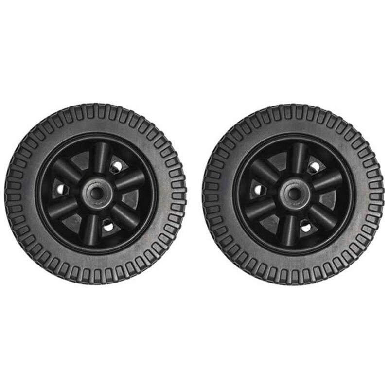 – Set Mit 2 Grillrädern (15 Cm Durchmesser) – Robuste Kunststoffräder – Einfache Montage – Für Charbroil Gasgrills – Schwarz