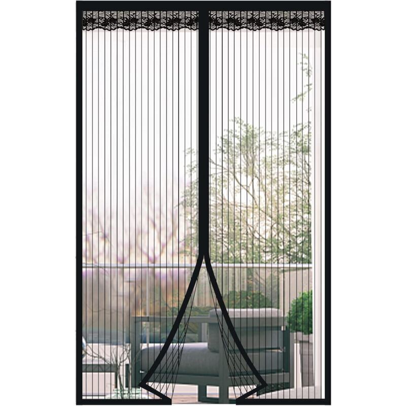 Magnetisches Tür-moskitonetz 100 X 220 Cm, Polyester-moskitonetz, Einfache Montage Ohne Bohren, Für Balkon- Und Terrassentüren