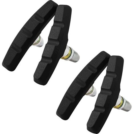 2 Paar V-brake Bremsbeläge 70 Mm V-bike Fahrradbremsbeläge Mit Sechskantmuttern Und Distanzstücken Fahrradbremsblock-set 70 Mm Vsp70 (schwarz)