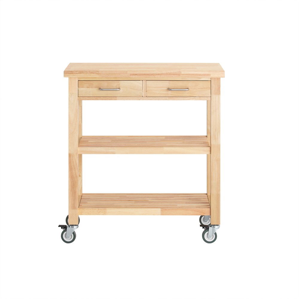 Sobuy Kücheninsel Mit Einer Schublade Holzfarbe 80.01x40.01x89.99cm Klassisch Fkw24-ii-n