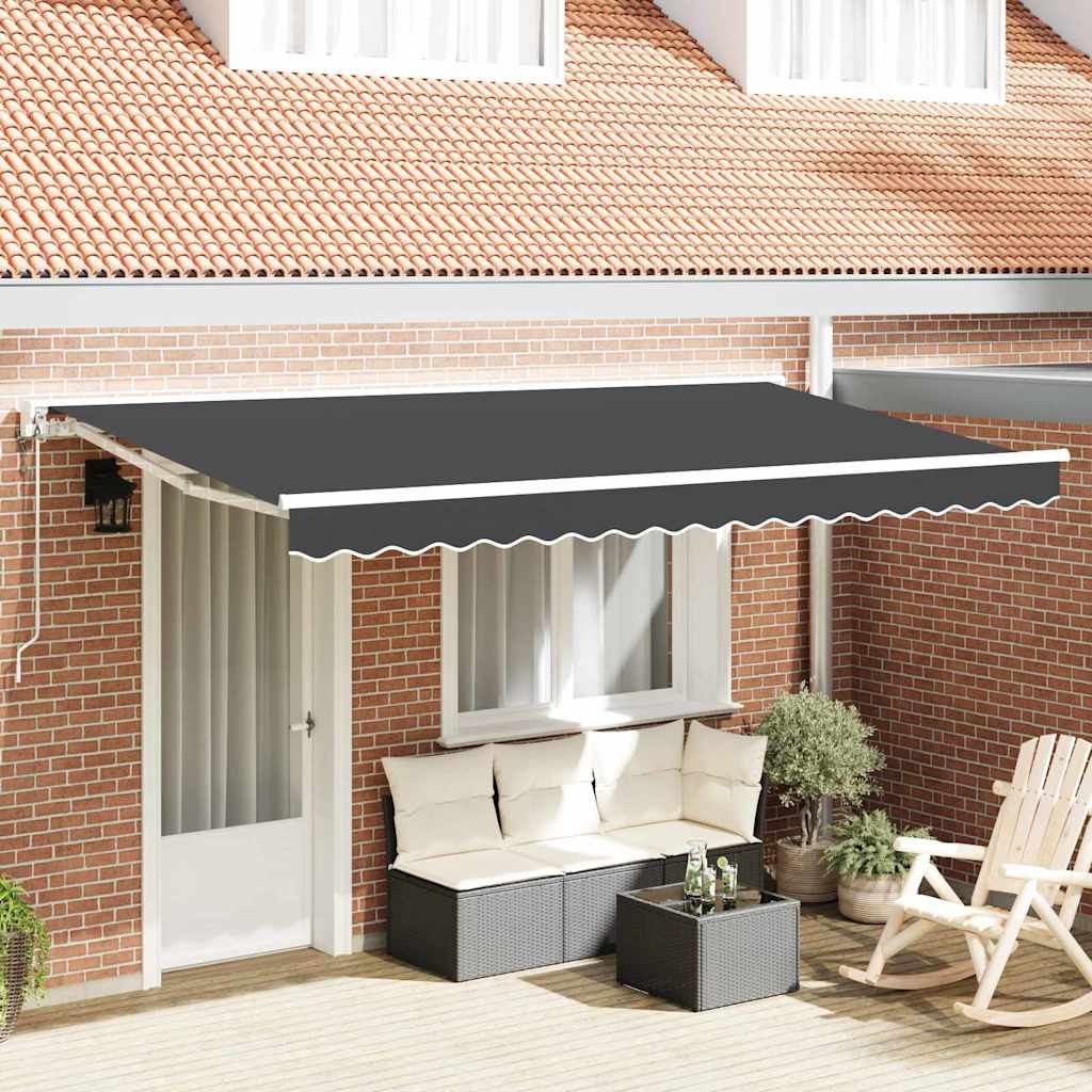 Vidaxl Cadre D'Auvent Anthracite 350 X 200 Cm