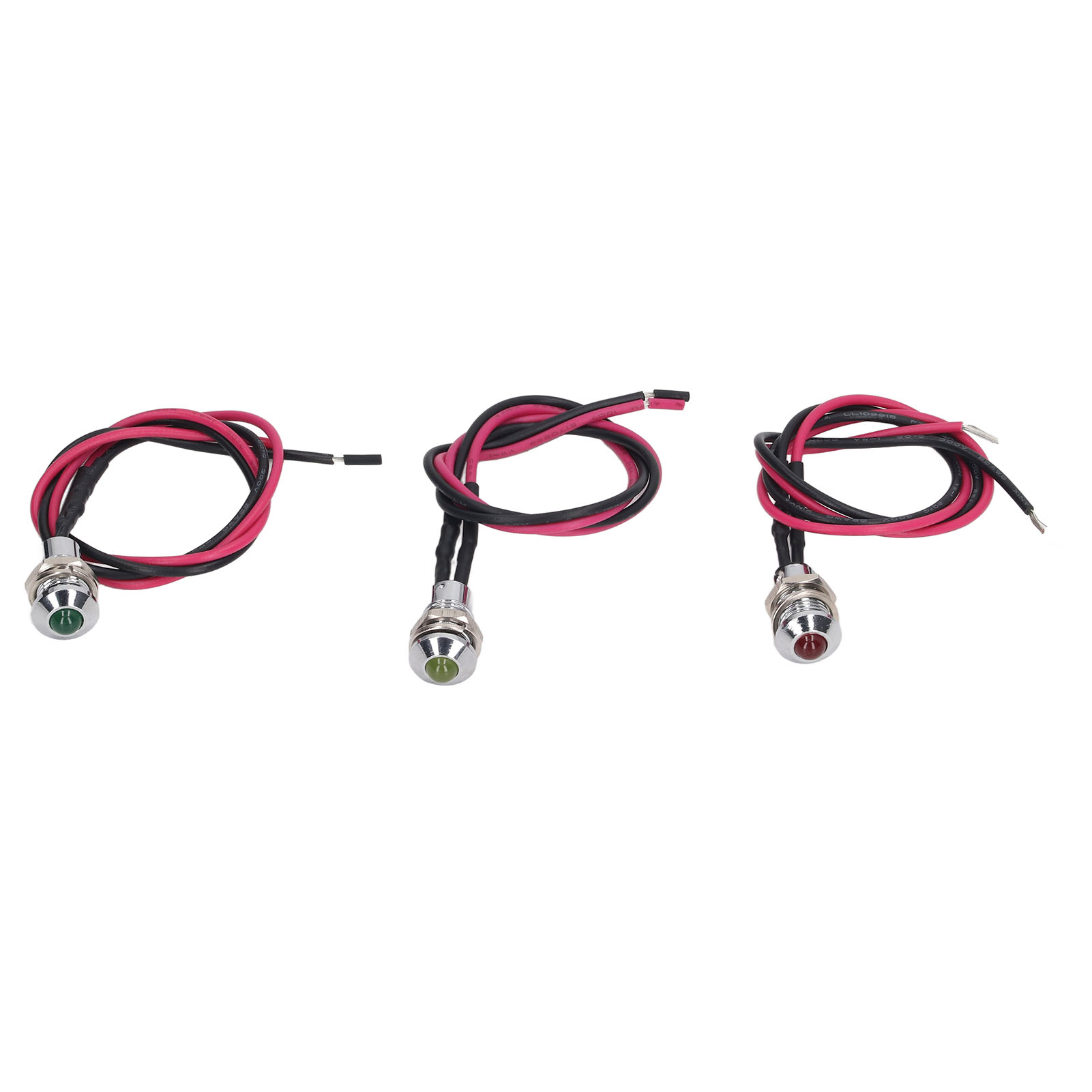 Set Mit 3 Wasserdichten Led-blinkerleuchten Aus Metall Mit Kabel, 24 V Für Auto, Lkw, Boot