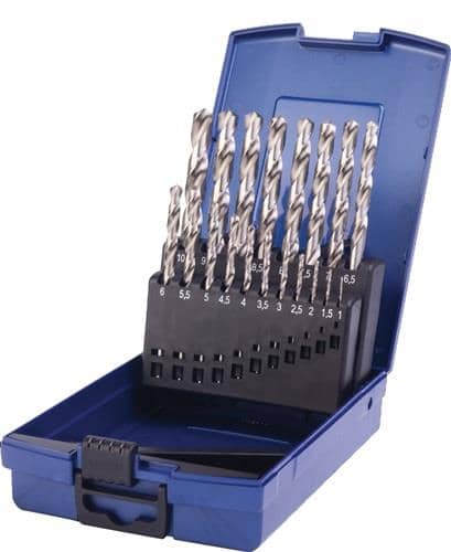 Spiralbohrersatz Din 338 Typn D.1-10x0,5mm Hss 19tlg.ku.-kass.