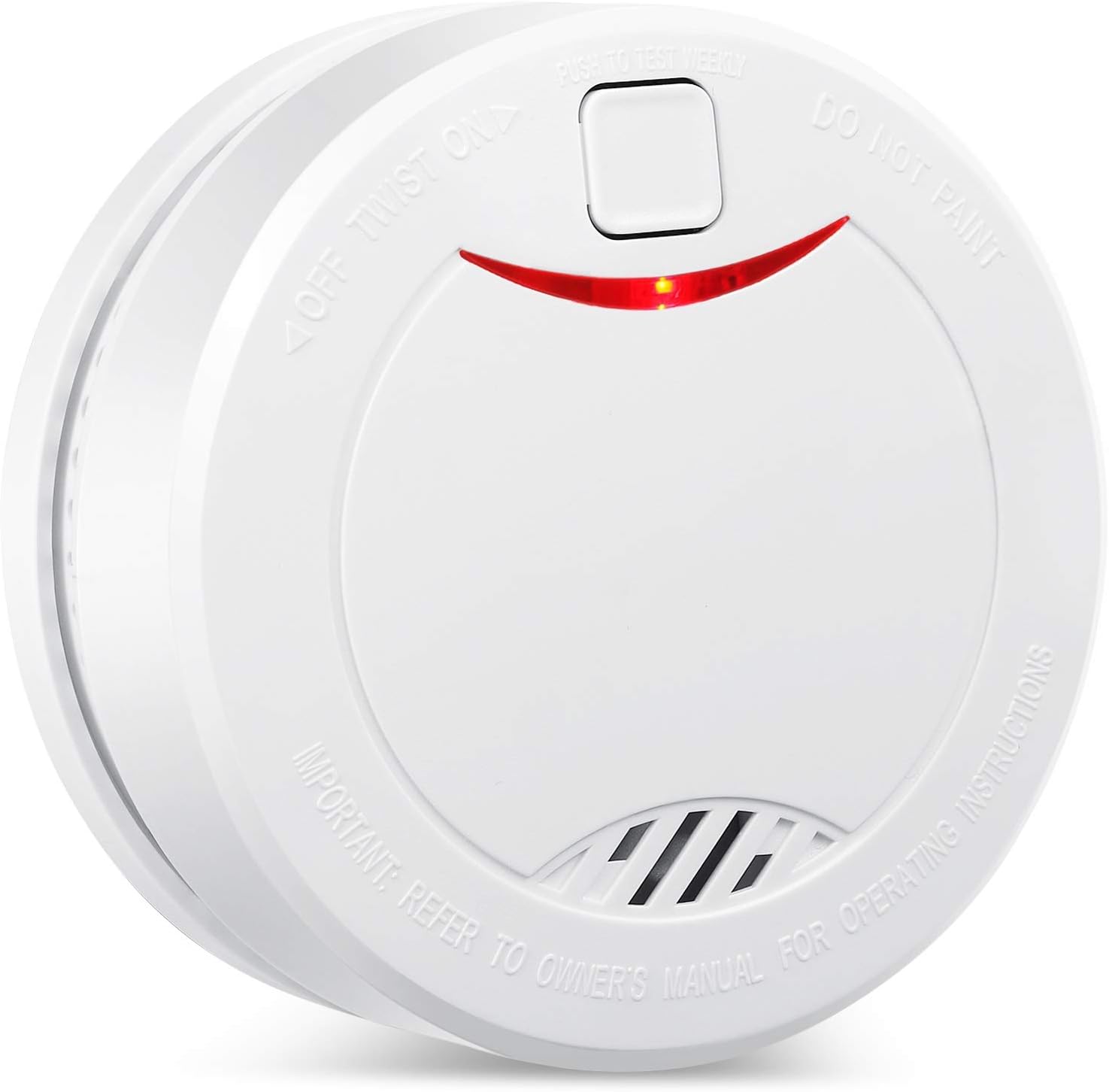 Rauchmelder Mit 10 Jahren Batterielebensdauer, Brandmelder Mit Fotoelektrischem Sensor, Automatisierte Prüfung Für Zuhause/geschäft/unternehmen