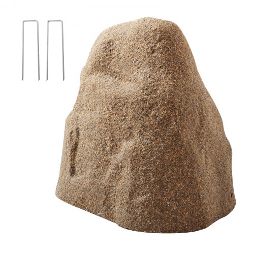 Abdeckfelsen, Kunststein-abdeckung Für Den Außenbereich, Gartenfelsen, Leichter & Wetterbeständiger Kunstfelsen Für Die Landschaftsgestaltung, Gartendekor, Trafohaus, Sandbraun, Größe S