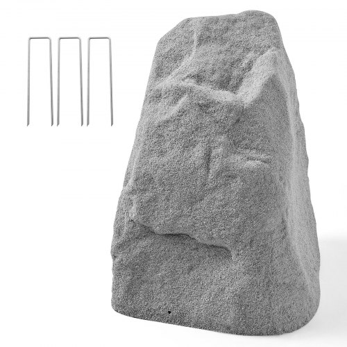 Abdeckfelsen, Kunststeinabdeckung Für Den Außenbereich, Realistisches Aussehen & Nahtloses Design, Leichter & Wetterbeständiger Kunstfelsen Für Die Garten- & Hofdekoration, Grau, Gr. M