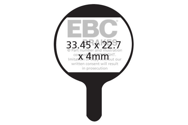 Cfa286hh - Ebc Bremsbeläge Aus Sintermetall Für Fahrräder