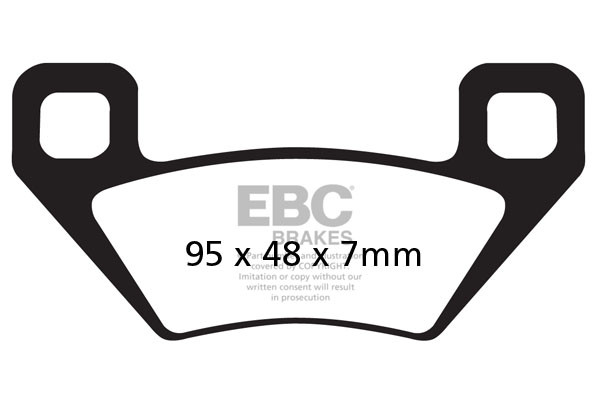 Ebc Fa395r Bremsbeläge (satz Für 1 Bremsscheibe)