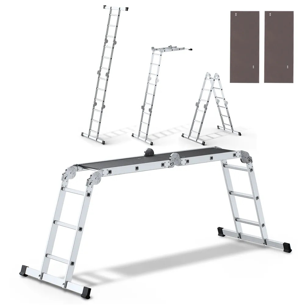 Universelle Aluminiumleiter 4x3 Mit Plattform Pro - Br-00-6001