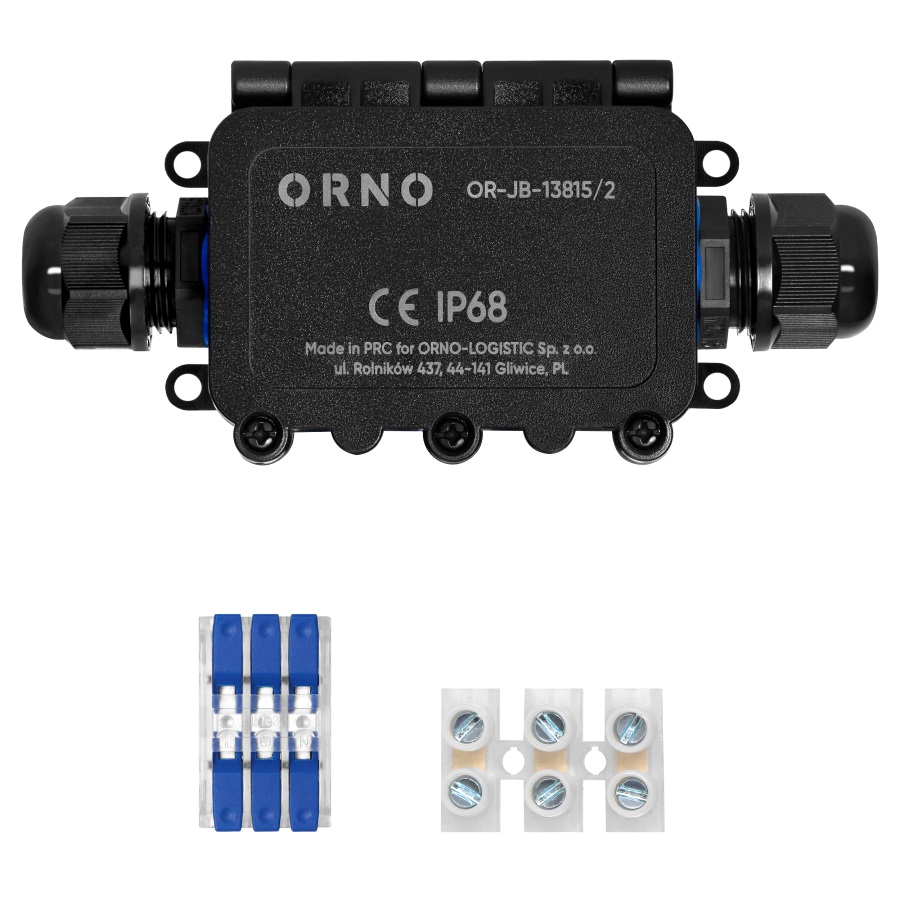 N/t-gehäuse Ip68, 0,5–6,0 Mm², 2 M20-verschraubungen – On-13815/2