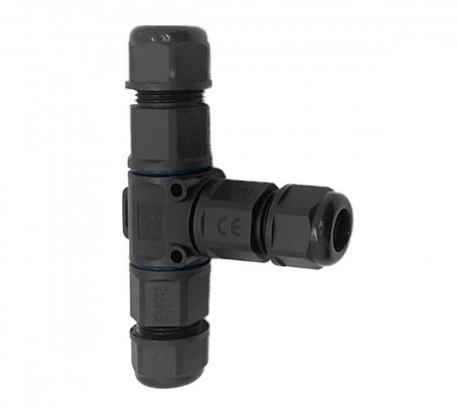 Kabelverbinder-t-stück Mit Schnellanschluss. Ip68, 3 X 4 Mm², 450 V/16 A – On-ae-13622