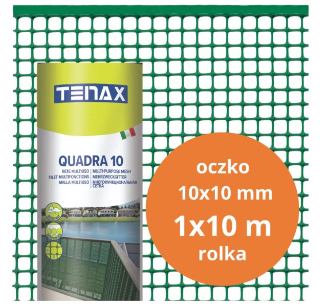 Pvc Quadra 10 Mesh Grün 1,0 M × 10 Mb Mesh 10 Mm – 10,0 Mb – S-b 01170z