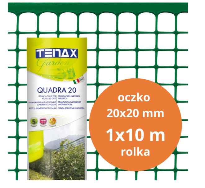 Pvc Quadra 20 Mesh Grün 1,0 M × 10 Mb Mesh 20 Mm – 10,0 Mb – S-b 01180z