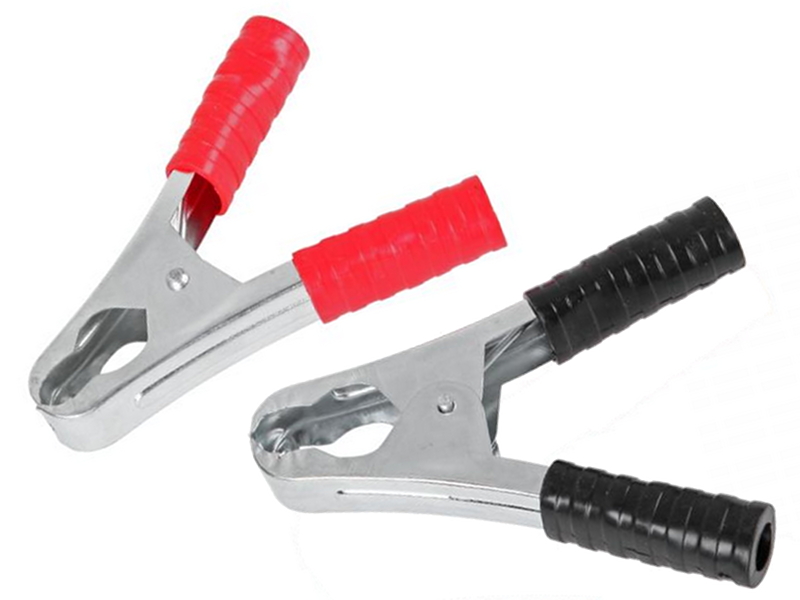 Krokodilstecker 50 A, Groß, Rot, Länge 105 Mm – Edelstahl 0155 Cze
