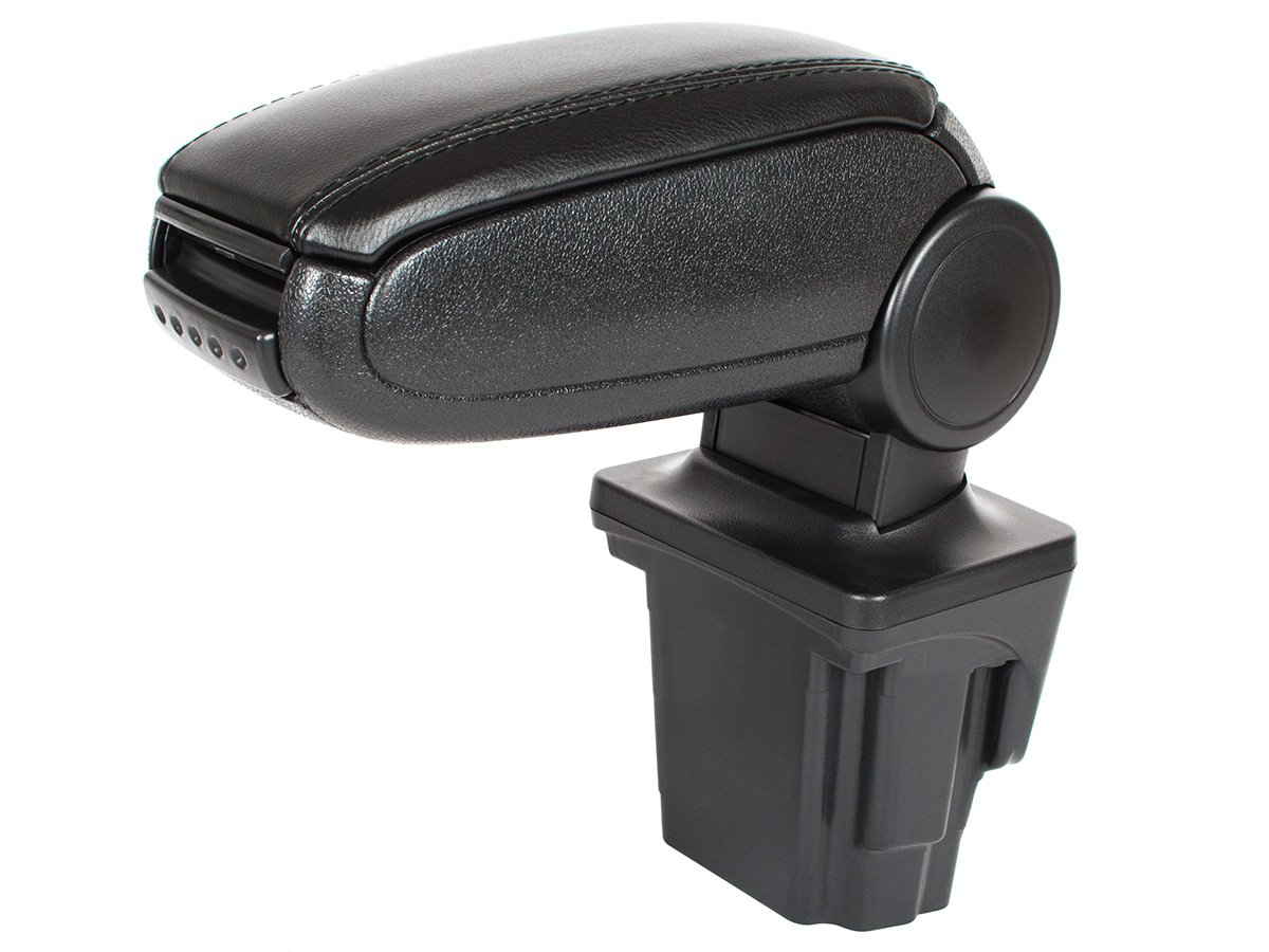 Seat Leon Ii 05-12 Armlehne Kpl Schwarzes Öko-leder + Montagesatz