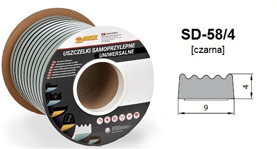 Schwarze Dichtung Sd-58/4-0 Dgp 94 Mb - 125,0 Mb - Usz Sd-58