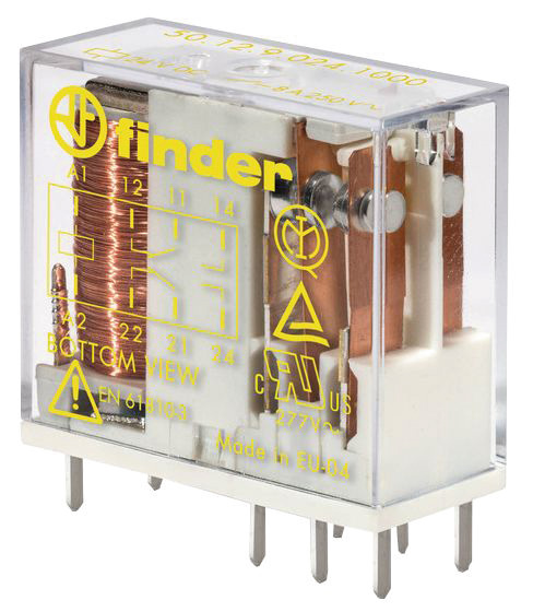 Sicherheitsrelais Finder 50.12.9.024.4000 8a 24v Dc