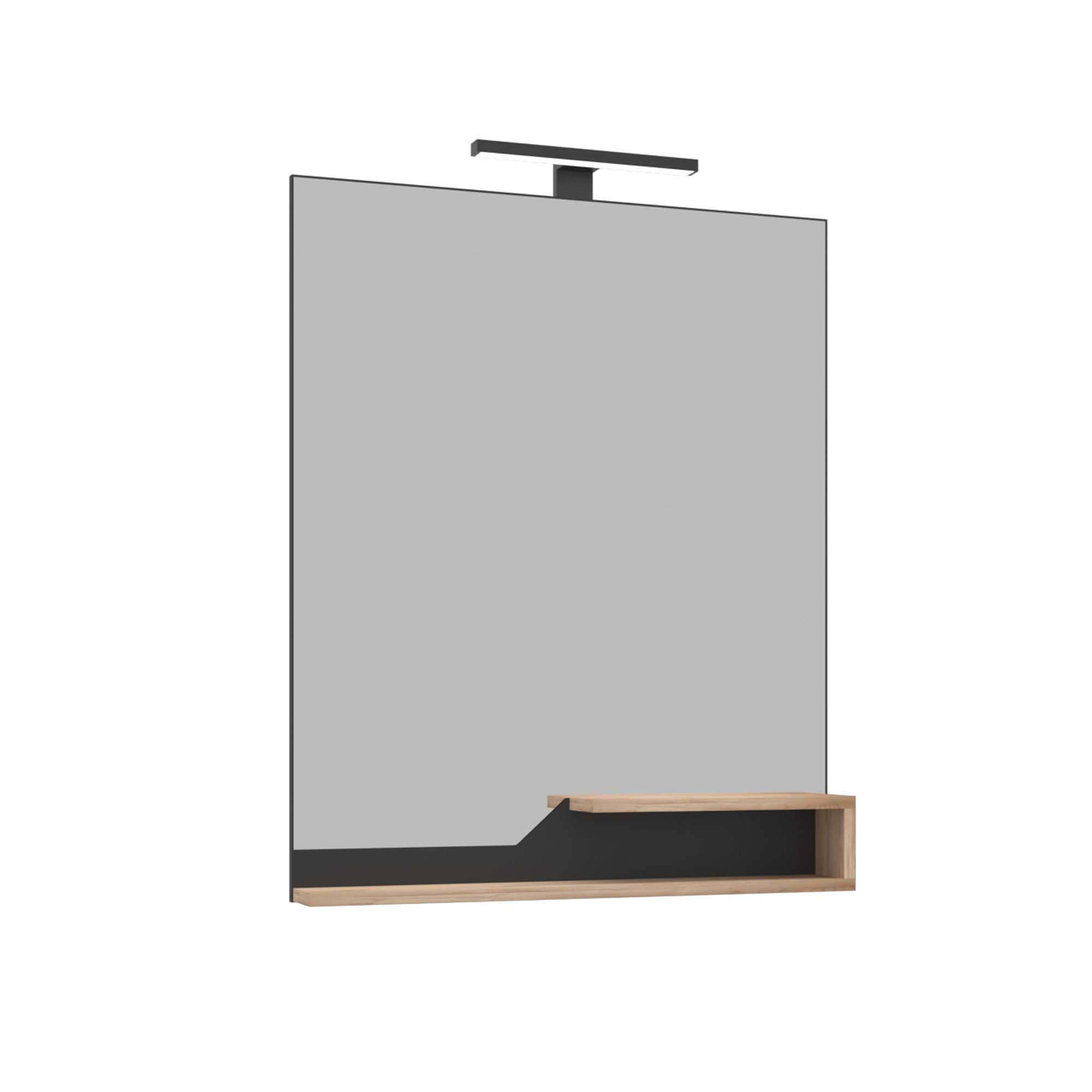 Dekorativer Holzspiegel "galia 80" – 60 X 14 X 100 Cm – Eiche