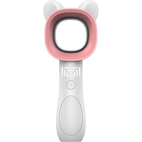 Mini-ventilator Ohne Rotorblätter, 3 Geschwindigkeitsstufen, Sicheres Cartoon-design, Rosa