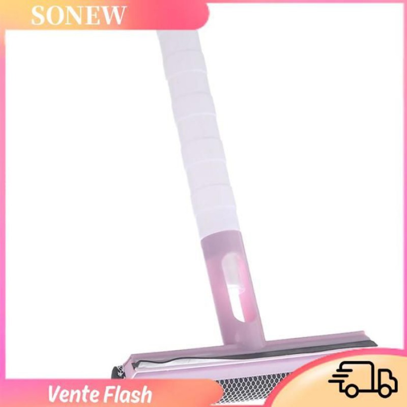 Sonew 3-in-1 Fensterreinigungswerkzeug: Fensterreiniger, Schaber Und Abnehmbare Stange Für Haushaltsgeräte – Blau Und Rosa