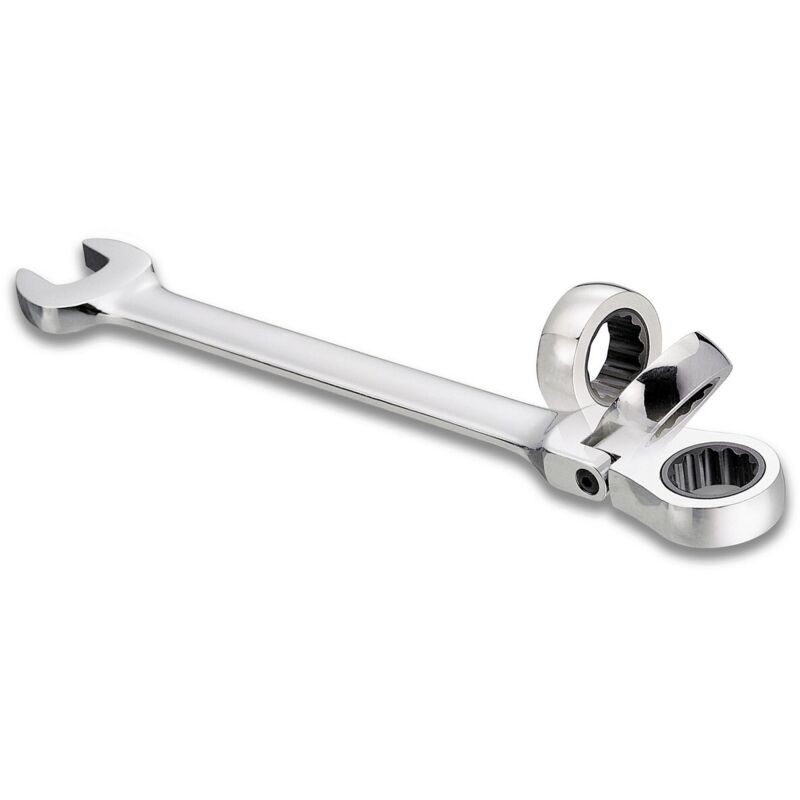 Flexibler Ratschen-kombinationsschlüssel – Detail: 17-mm-schlüssel – Flexibler Ratschen-kombinationsschlüssel – Detail: 17-mm-schlüssel