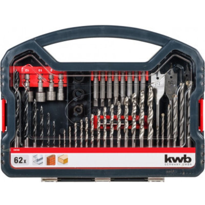 Set Mit 62 Verschiedenen Bits Und Spitzen Einhell 49109106 - Set Mit 62 Verschiedenen Bits Und Spitzen Einhell 49109106
