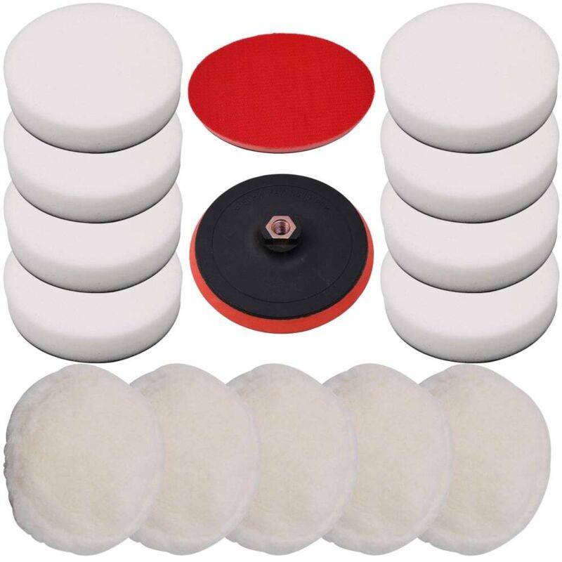 Vidaxl 14-teiliges Polierpad-set, 180 Mm - Vidaxl 14-teiliges Polierpad-set, 180 Mm