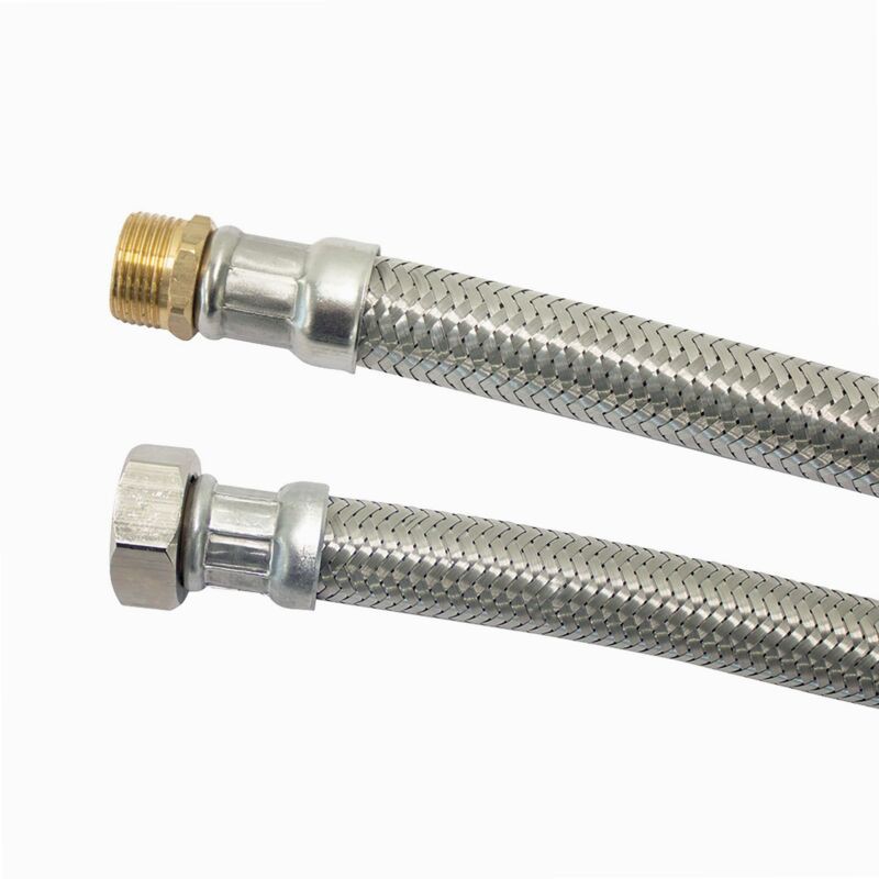 Flexibles Verbindungsstück, 30 Cm Lang, Ø 13 Mm, Außengewinde 20x27 / Innengewinde 20x27