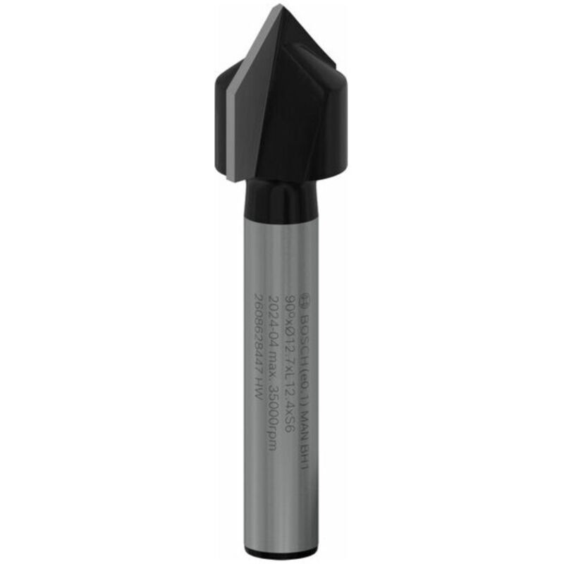 V-nutfräser Standard Für Holz Bosch 6 Mm D1 12,7 Mm L 12,7 Mm G 45 Mm 90° - 2608628447