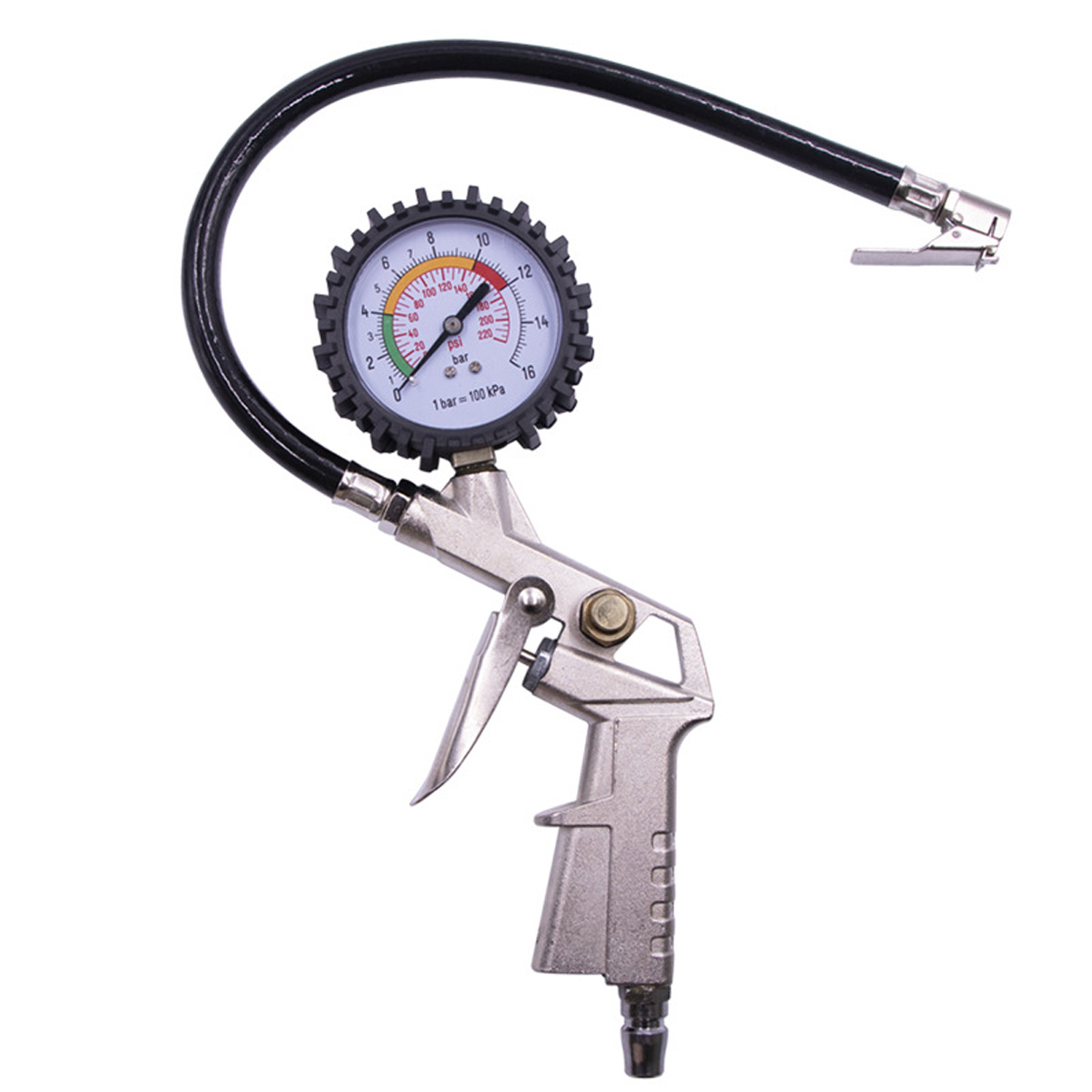 Reifenfüllpistole Mit Nf-geprüftem Manometer (zum Aufpumpen Von Autoreifen)