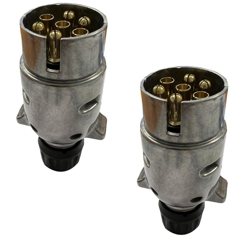 7-polige Stecker Für 12-v-anhänger, 2er-pack