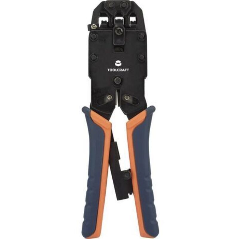 To-4988586 Crimpzange Für Modulare (westliche) Steckverbinder, Inklusive Schneidwerkzeug Und Abisolierwerkzeug, Rj10, Rj11, Rj12, Rj45 X856851