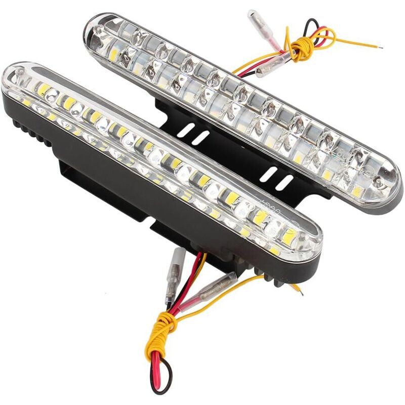 Ej.life Led-tagfahrlicht Für Autos, 2x30 Leds, 12v Dc, Lenkrad-tagfahrlicht (drl) + Blinker