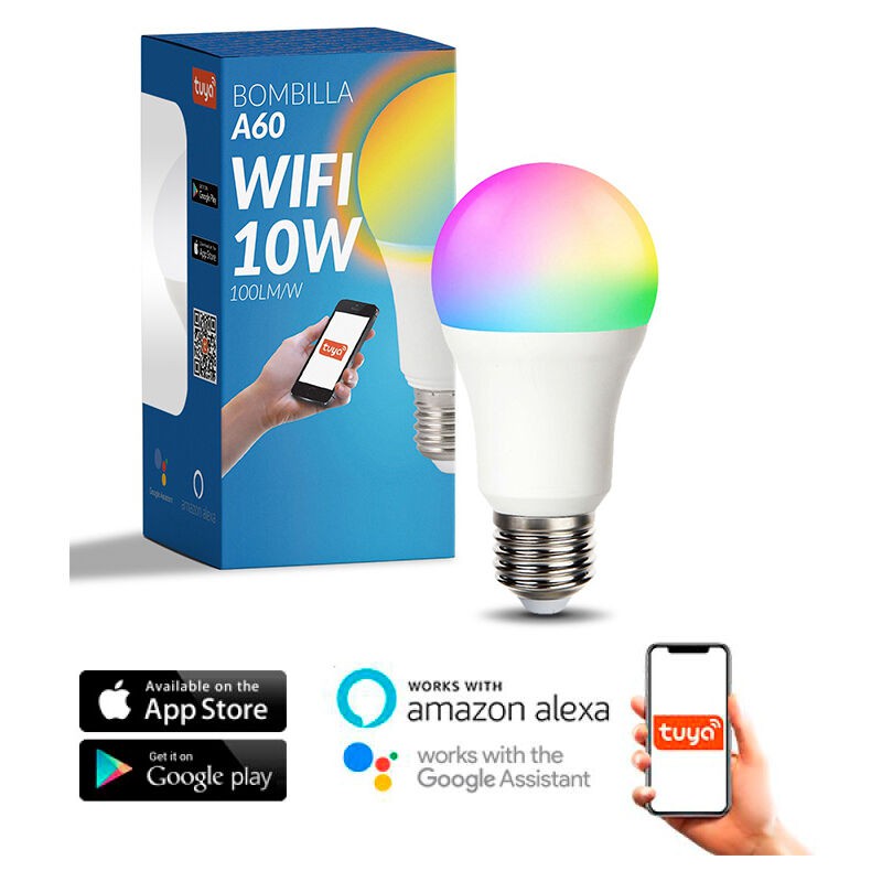 Smarthome Led-lampe E27 A60 10w Rgb+cct - Ledme - Lm7141 - Smarthome Led-lampe E27 A60 10w Rgb+cct - Ledme - Lm7141