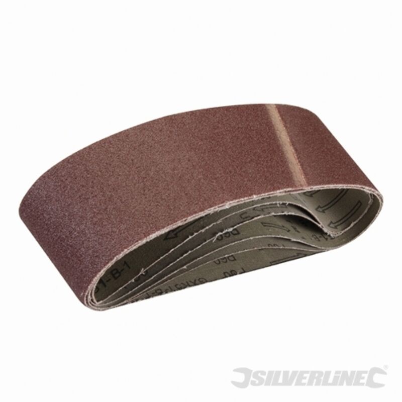 5 Streifen Glaspapier, 75 X 533 Mm, Körnung 60, 308931