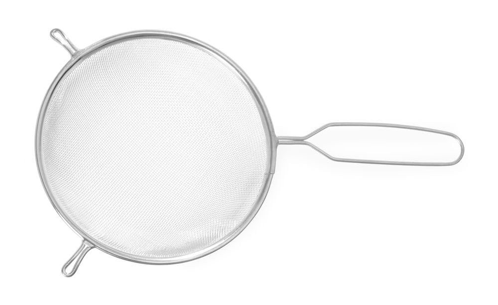Sieb – 1 Stück – Verzinntes Metall – Schlanker Griff – Profiküche – Ø 180 X 340 Mm