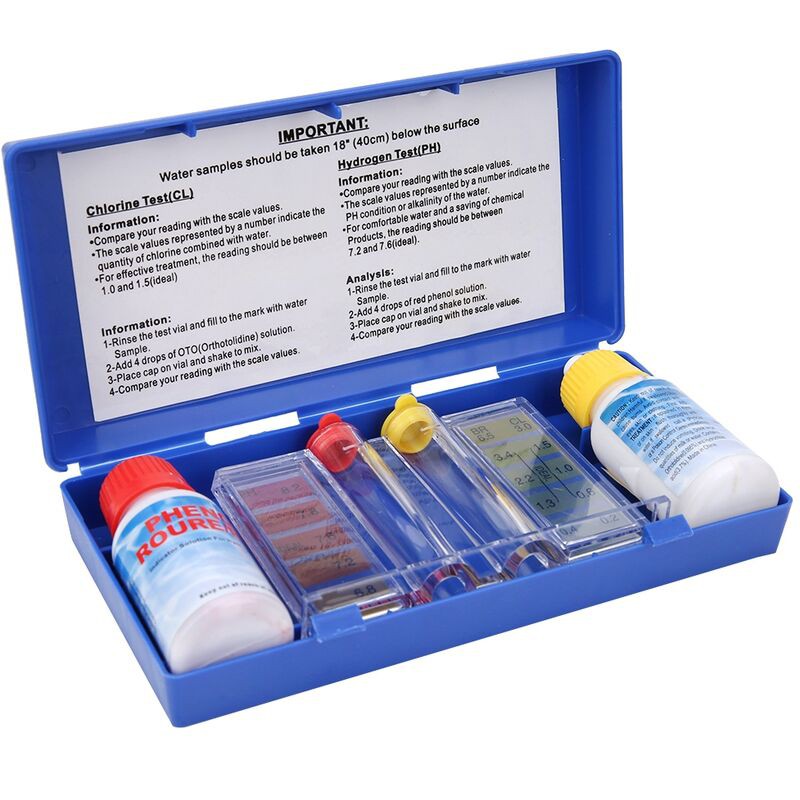 Ej.life Chlor-ph-wasserqualitätstestkit Für Schwimmbäder A