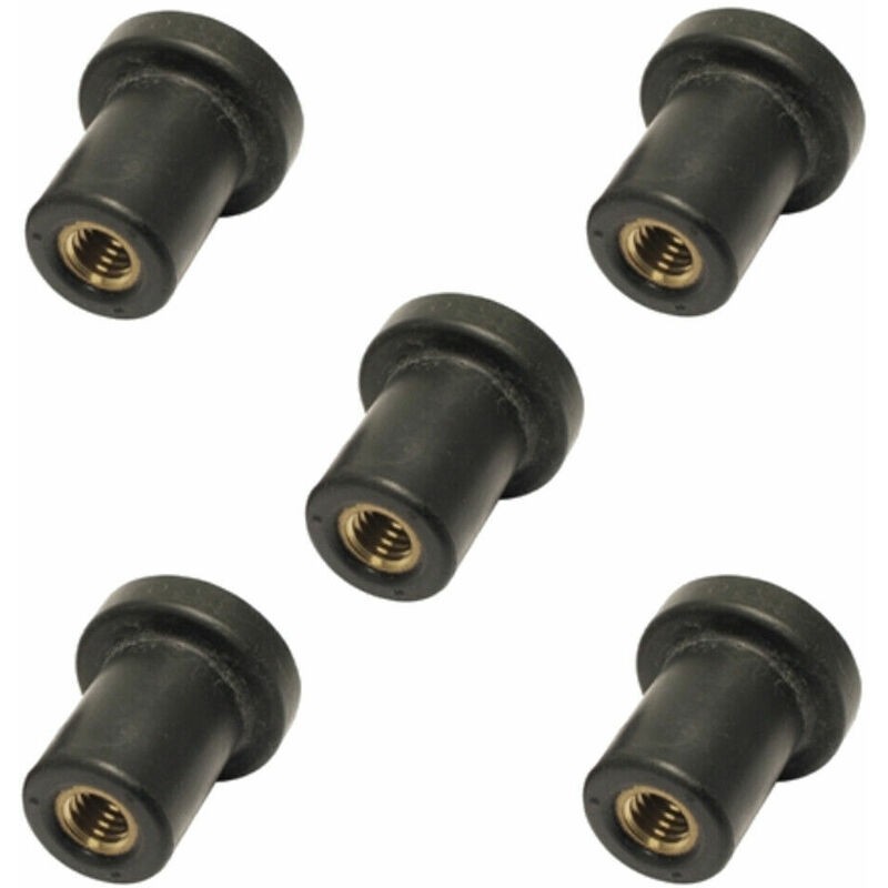 5x Gummimutter Mit M4-gewinde, Silentblock Für Auto, Motorrad, Verkleidung, Windschutzscheibe