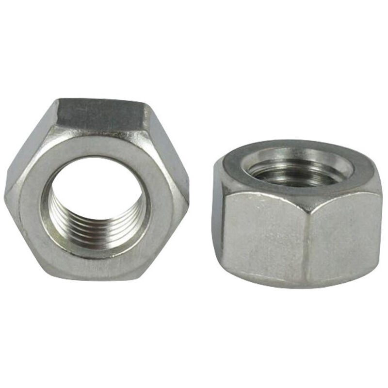 Sechskantmutter M6, Stärke 6, Edelstahl A2 – 200 Stück