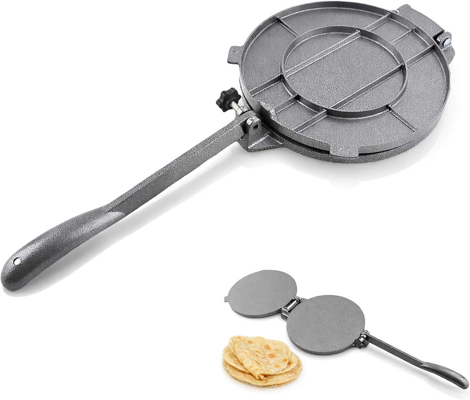 Tortillapresse – 1 Stück – Aluminiumlegierung – Handgefertigt – Mexikanische Und Lateinamerikanische Küche – 20 Cm