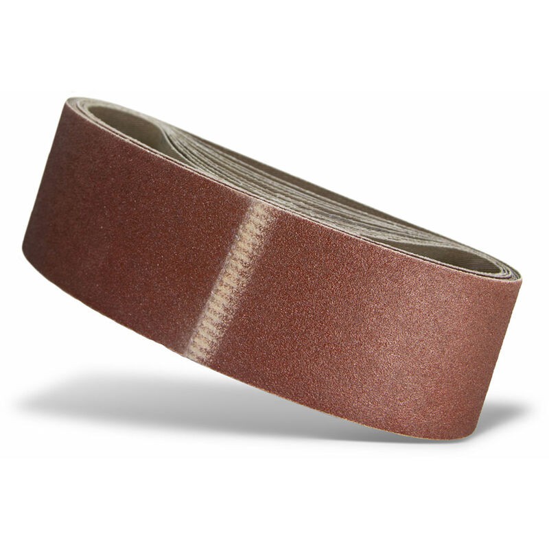 Rote Schleifbänder, 533 X 75 Mm, Für Tragbare Bandschleifer, Standardkorund (10er-packung) G120