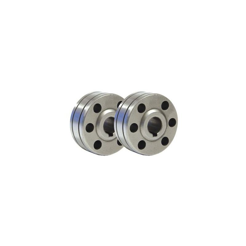 Satz Mit 2 Drahtwalzen Aus Massivem Aluminium, Typ B, 1,2/1,6 Mm