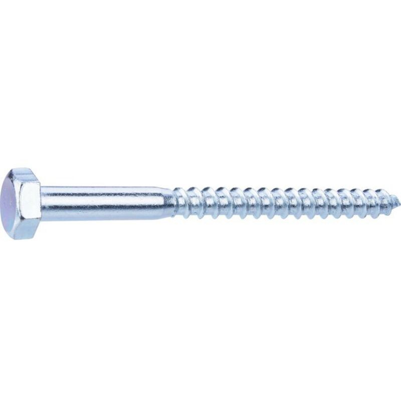Holzschraube – Fixpro – Sechskantkopf – Verzinkter Stahl – Teilgewinde – 10 X 120/72 Mm – Packung Mit 10 Stück
