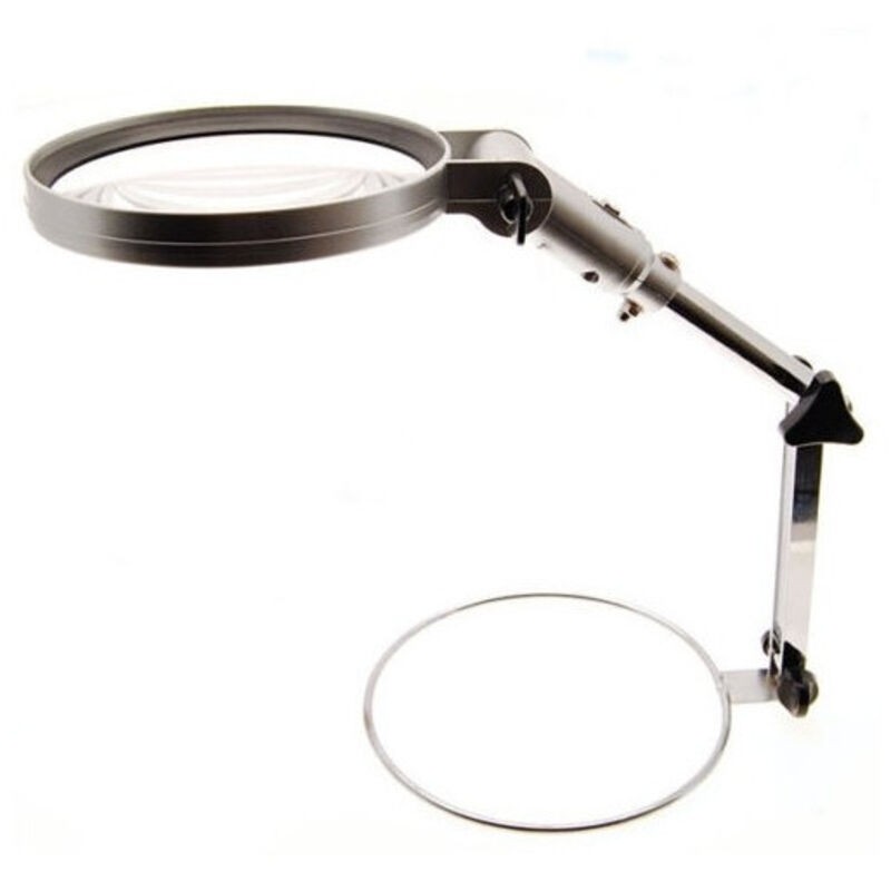 2x 130mm Faltlupe Mit Tragbarer Led-leuchte - 2x 130mm Faltlupe Mit Tragbarer Led-leuchte