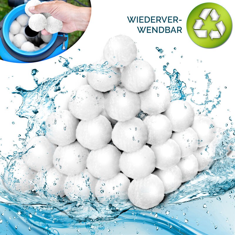 Tillvex® Poolfilterkugeln 700 G Filter Für Sandfiltersysteme Ersetzt 25 Kg Filtersand Besonders Langlebige Filterkugeln Für Klares Wasser